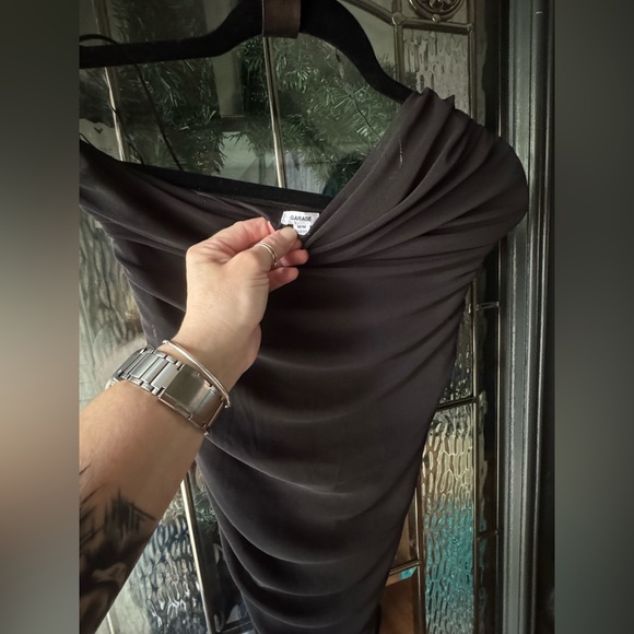 GARAGE Brand Black Rouched Party Dress - Picture 1 of 4
